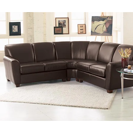 Leather Sectional Group